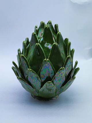 Carciofo in Ceramica di Caltagirone Madreperla 