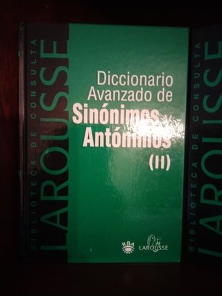 Diccionario Avanzado De Sinónimos Y Antónimos