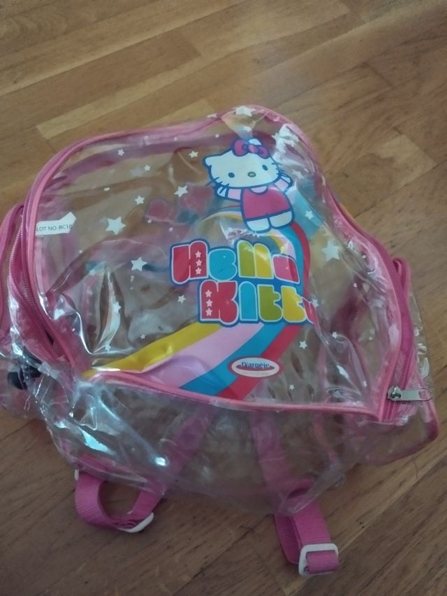 Mochila paa la lluvia Hello Kitty
