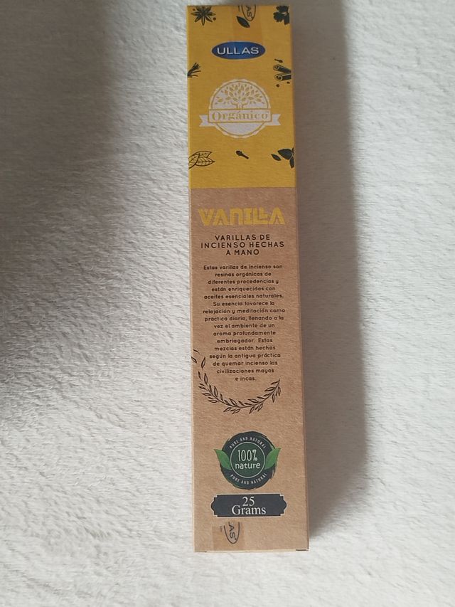Incienso ullas Vainilla orgánico