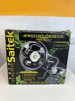 Volante Saitek para XBox 360 con pedales  joystick