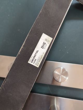 4 Percha puerta Ikea plateada