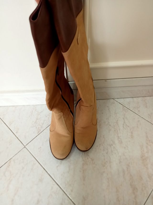 Stivali donna pelle e camoscio rocco bar