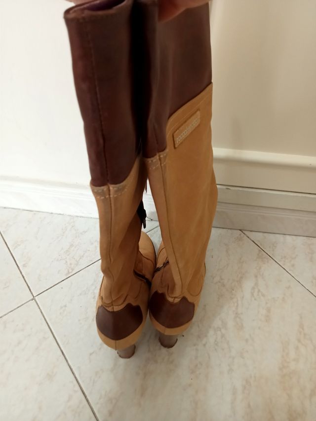 Stivali donna pelle e camoscio rocco bar