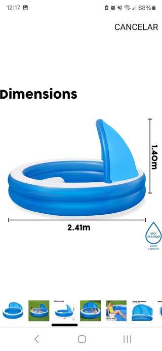 Piscina BESTWAY Family Pool Summer Days,