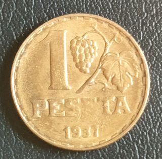 1 Peseta 1937 - II República Española 