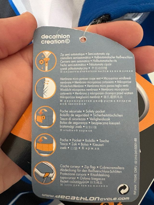 Chaqueta ciclista invierno aislante