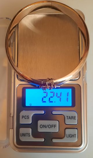 Pulsera esclava de oro 18k