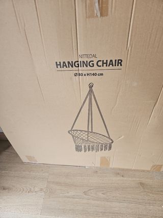 Columpio de cuerda y madera