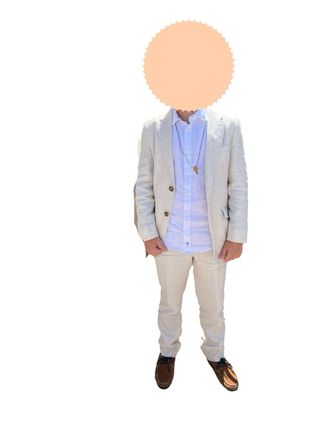 Traje de comunion niño de lino