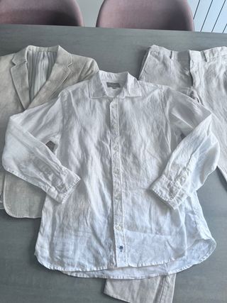 Traje de comunion niño de lino