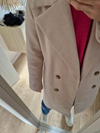 Abrigo oversize beige
