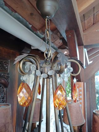 Lámpara de bronce..