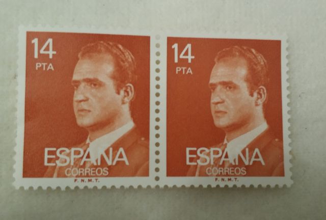 Sellos nuevos sin usar don Juan Carlos