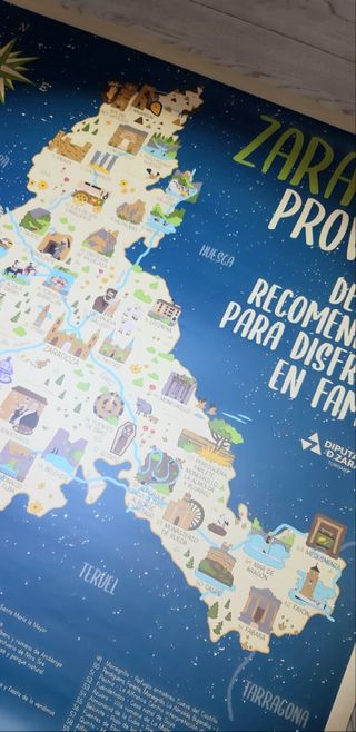 Mapa turístico Zaragoza Provincia