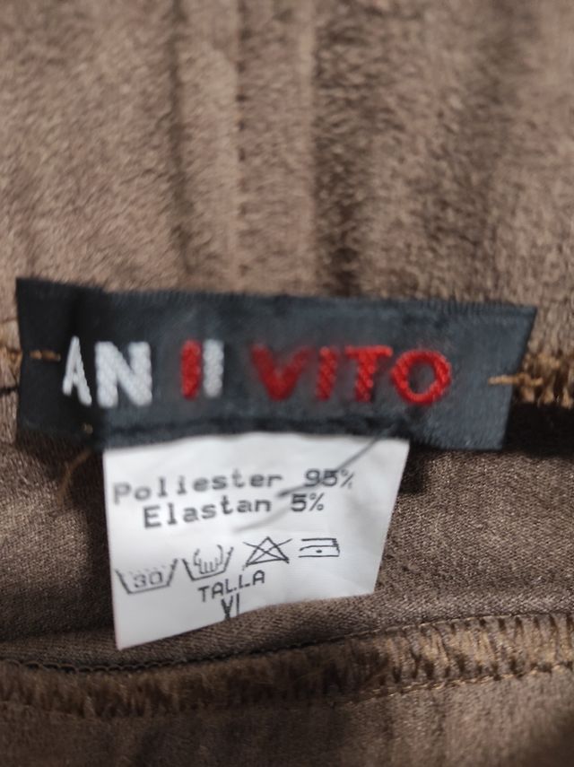 Mini falda XL marron