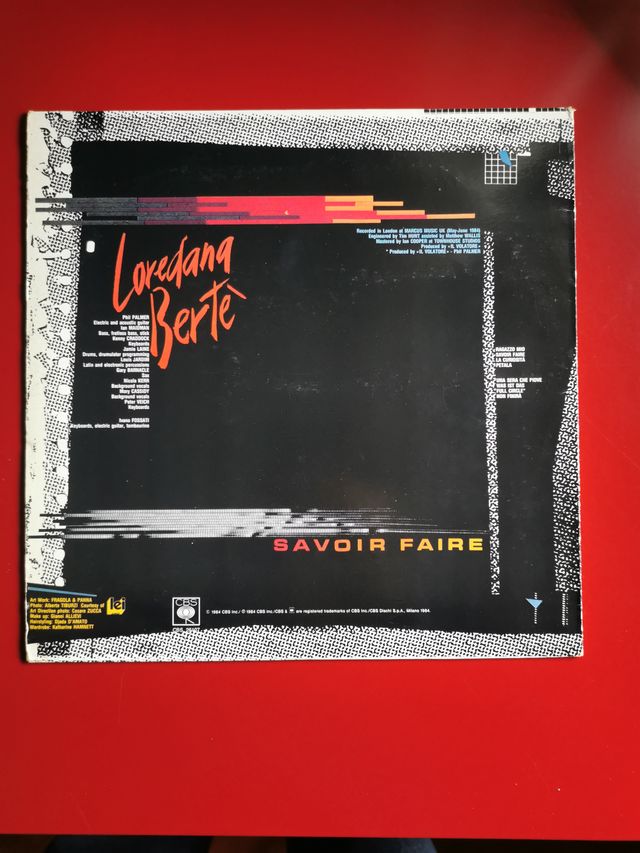 Loredana Berté – Savoir Faire vinile Italia 1984