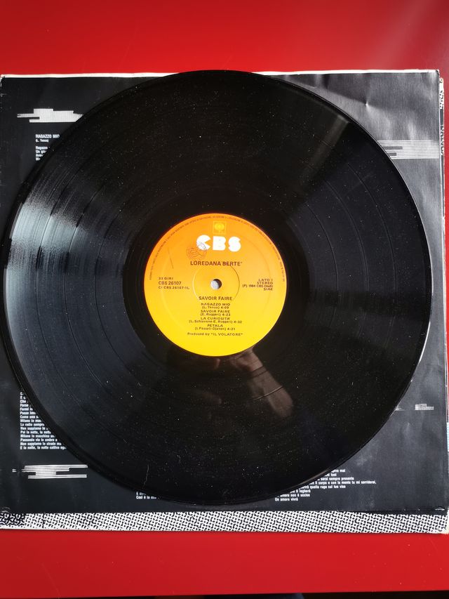 Loredana Berté – Savoir Faire vinile Italia 1984
