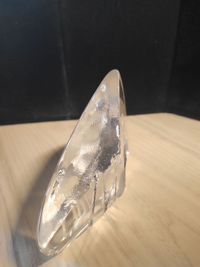 pisapapeles de cristal artístico patitos Mats Jon