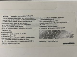 iMac Retina 5K 27” 2020
