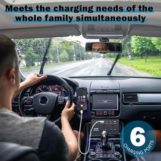 200W Car Power Inversor,24W carga rapida