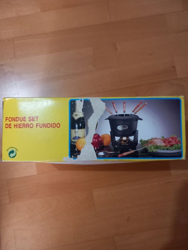 Fondue set de hierro fundido
