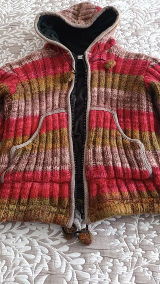 Cazadora lana con forro polar