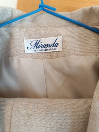 Traje niño comunión beige T-10