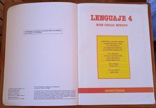 Libro lenguaje 4 EGB Santillana 