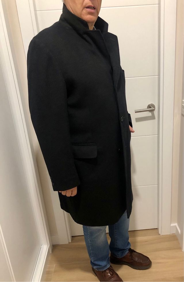 Abrigo hombre lana/ cachemira