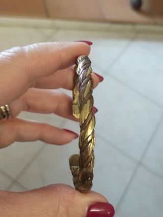 Bracciale vintage ottone e rame 