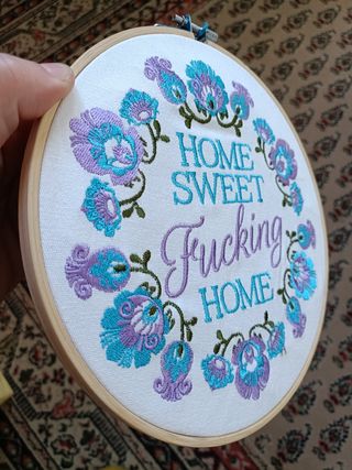Decorazione Home Sweet Fu*king Home