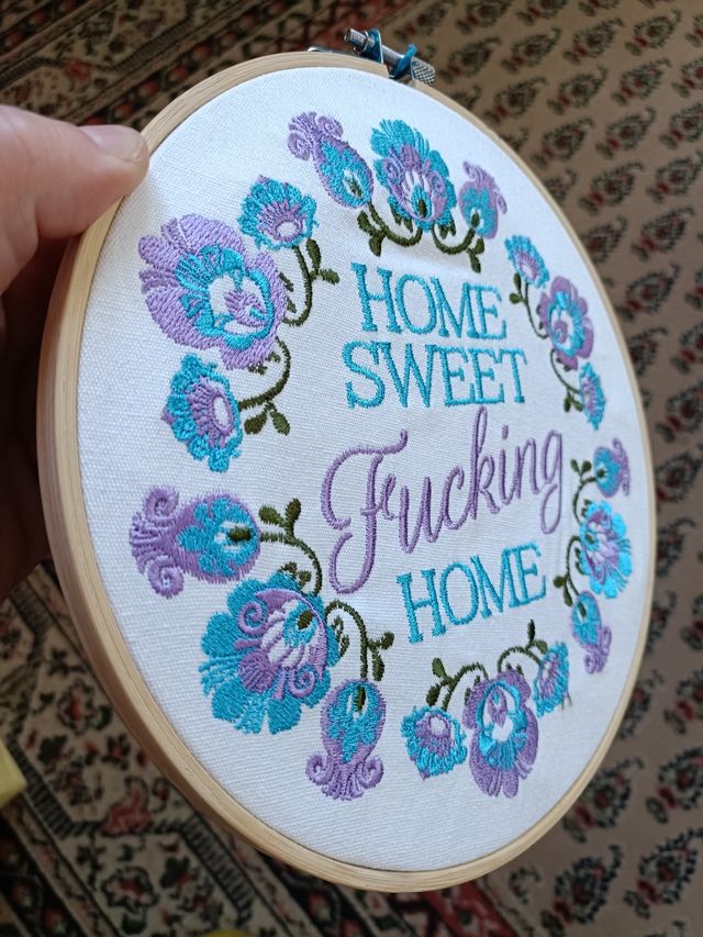 Decorazione Home Sweet Fu*king Home