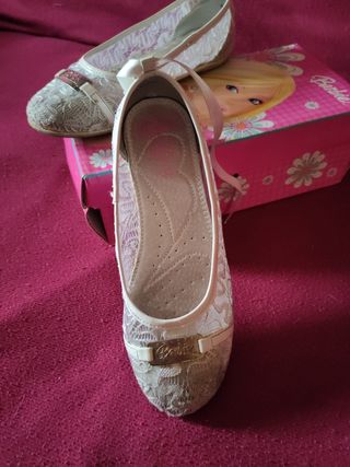 Scarpe N 33 bimba ballerna Barbie cerimonia