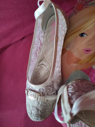 Scarpe N 33 bimba ballerna Barbie cerimonia