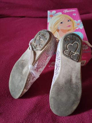 Scarpe N 33 bimba ballerna Barbie cerimonia