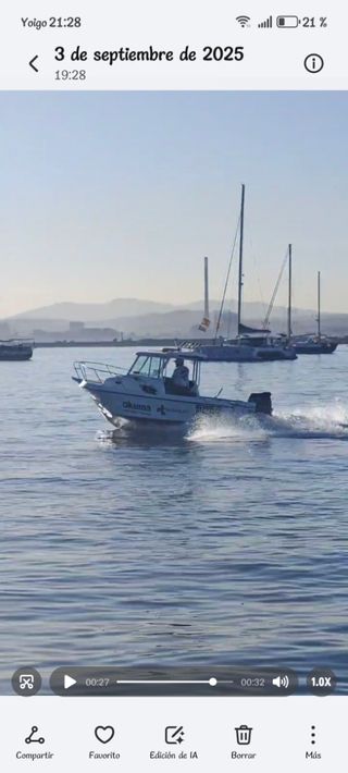 Salidas de pesca en embarcación 