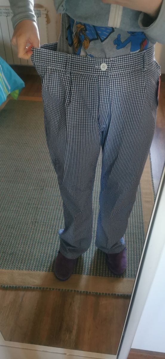 Pantalón cocina unisex cuadros