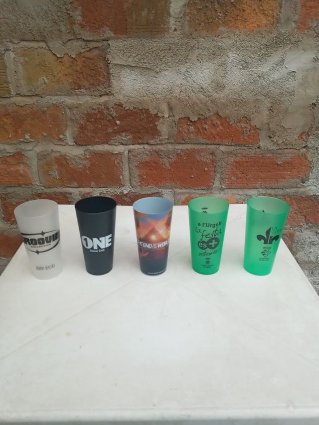 5 vasos de tubo