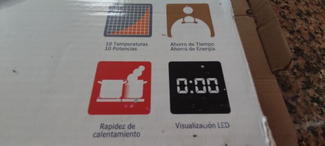 Placa inducción portatil