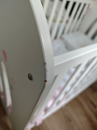 Cuna bebe, cambiador bañera micuna aura