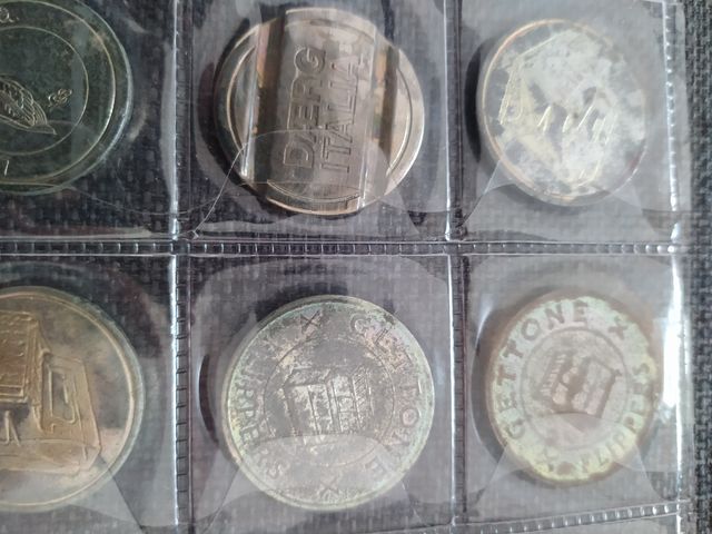 Lotto gettoni apparecchi elettronici antichi token