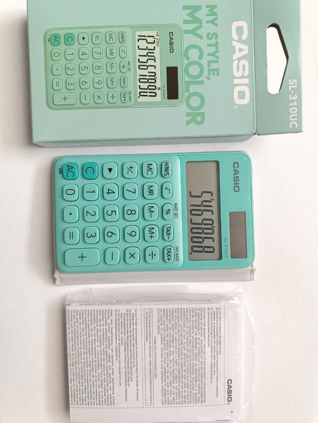 CALCULADORA CASIO VERDE