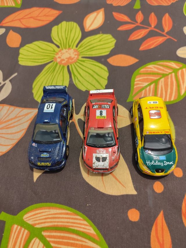 2 Scalextric más 3 coches