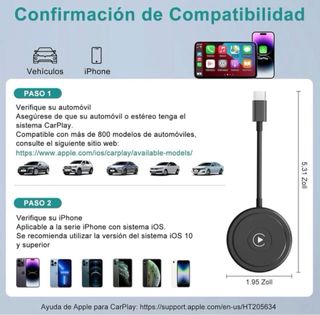 Adaptador inalámbrico CarPlay
