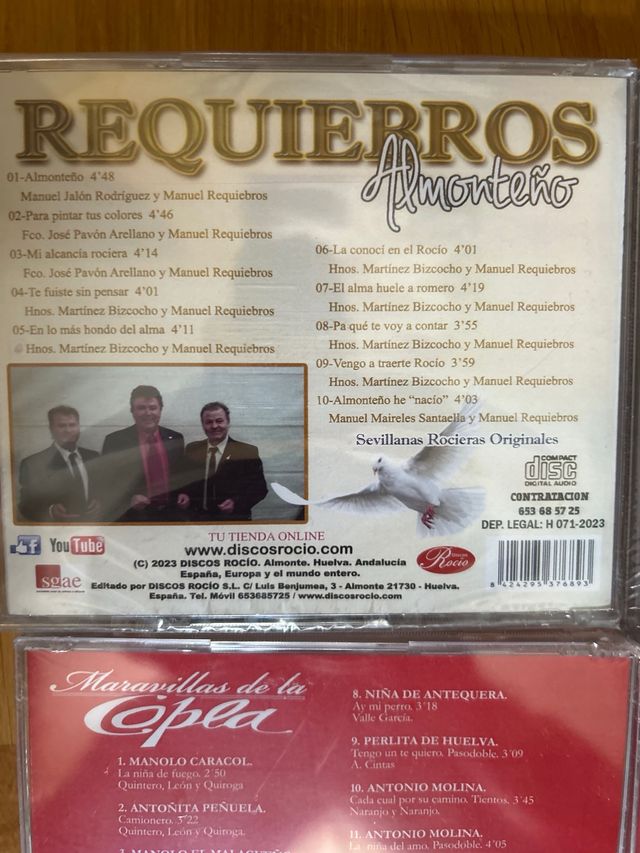 Lote cds de nusica nuevos.