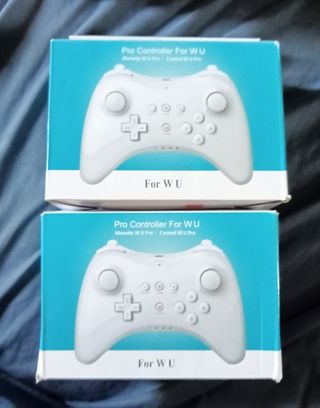 2 x Mando universal para Nintendo wii U 