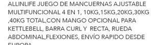 Conjunto de Mancuernas