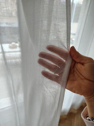 Juego de Cortinas Visillos y Barra para colgar