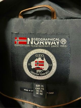 Anorak Geographical Norway azul oscuro XXL